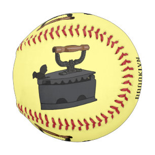 Charcoal iron cartoon illustration baseball