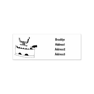 Charcoal iron cartoon illustration rubber stamp