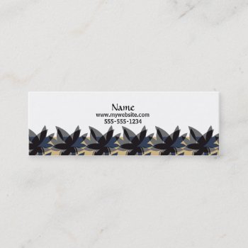 Charcoal Layered Leaves Business Cards by StriveDesigns at Zazzle