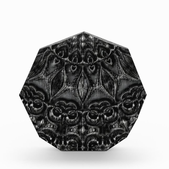 Charcoal Mandala  Acrylic Award (Front)