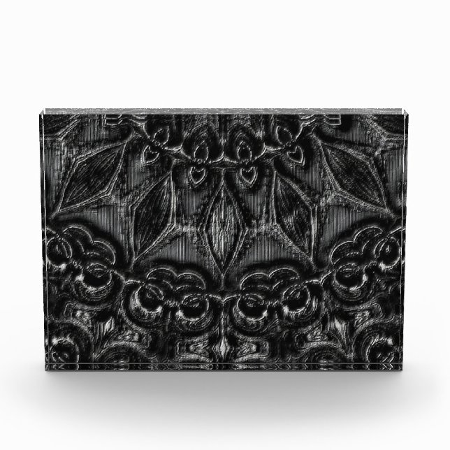 Charcoal Mandala  Acrylic Award (Front)