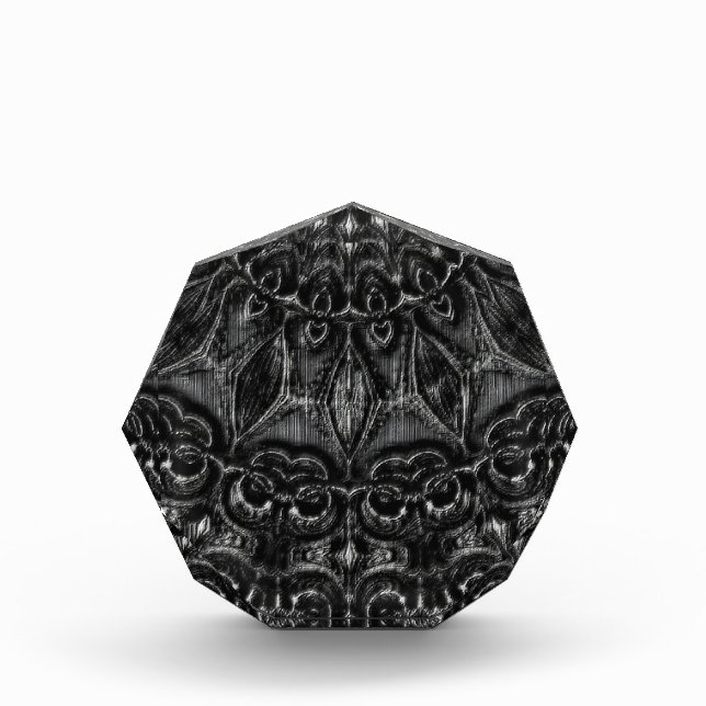 Charcoal Mandala  Acrylic Award (Front)