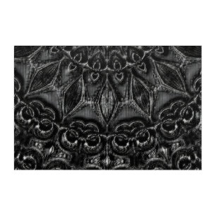 Charcoal Mandala Acrylic Print