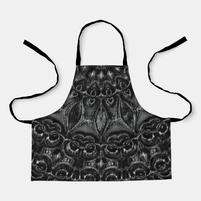 Charcoal Mandala   Apron (Front)