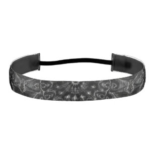 Charcoal Mandala Athletic Headband