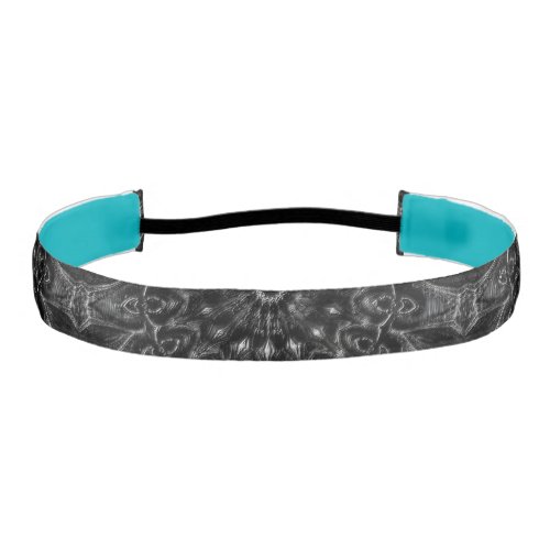 Charcoal Mandala  Athletic Headband