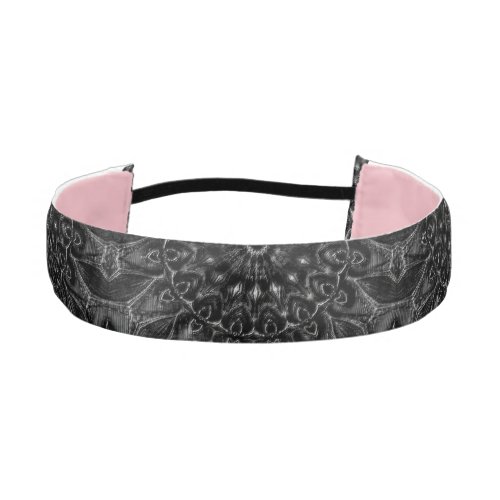 Charcoal Mandala  Athletic Headband