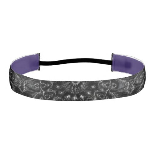 Charcoal Mandala  Athletic Headband