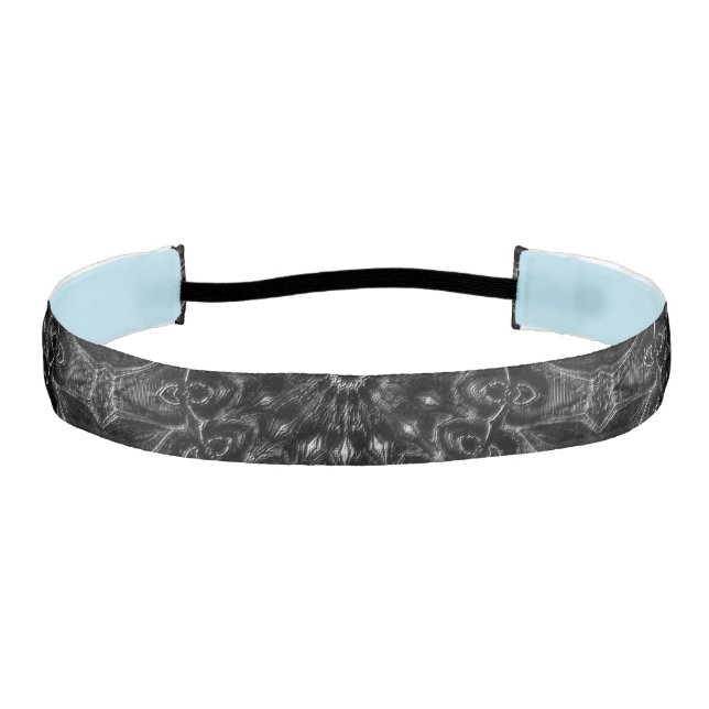Charcoal Mandala  Athletic Headband (Front)