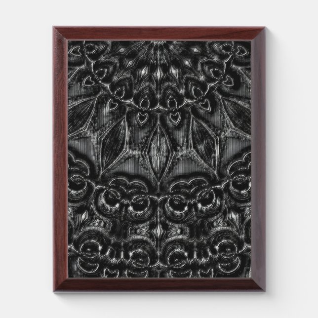 Charcoal Mandala Award Plaque (Vertical)