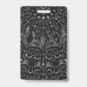 Charcoal Mandala Badge
