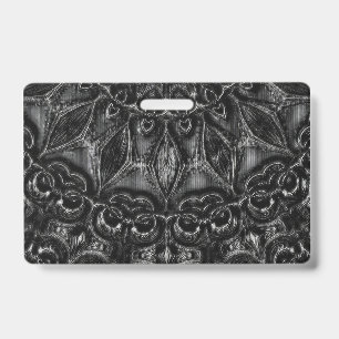 Charcoal Mandala Badge