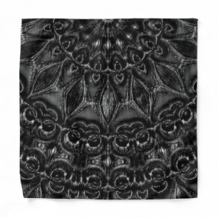 Charcoal Mandala Bandana