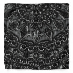 Charcoal Mandala   Bandana