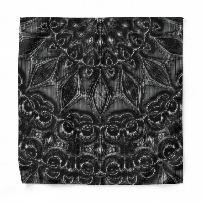 Charcoal Mandala      Bandana (Front)