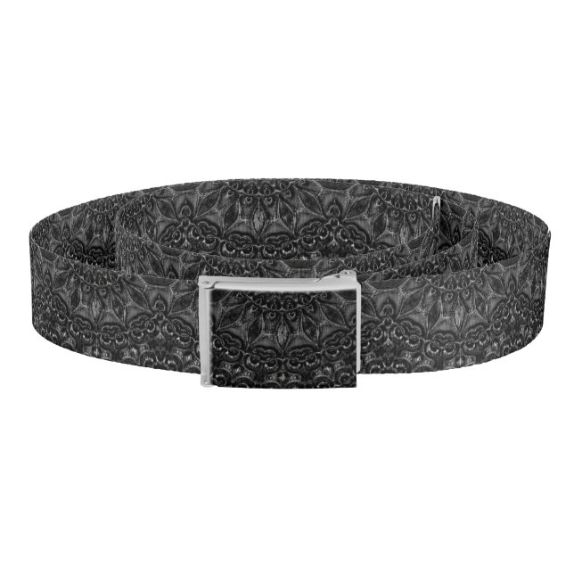 Charcoal Mandala   Belt (Coil)