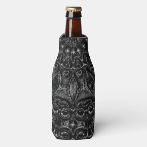 Charcoal Mandala   Bottle Cooler