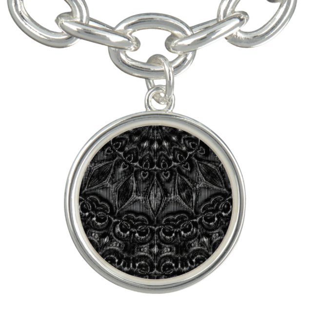 Charcoal Mandala  Bracelet (Design)