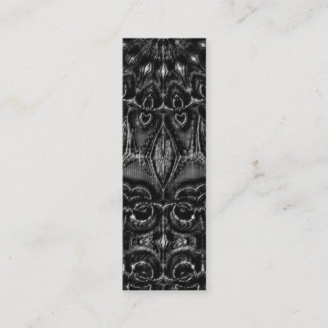 Charcoal Mandala  Business Card (Front)