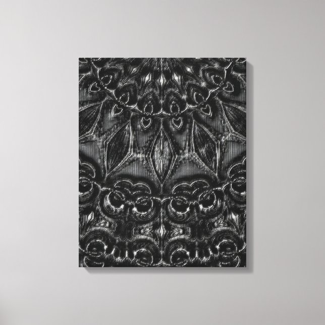 Charcoal Mandala  Canvas Print (Front)