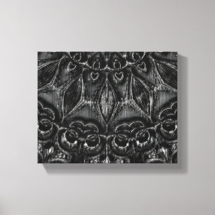 Charcoal Mandala Canvas Print