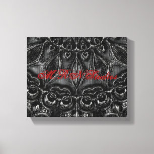 Charcoal Mandala Canvas Print