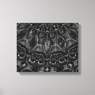 Charcoal Mandala Canvas Print