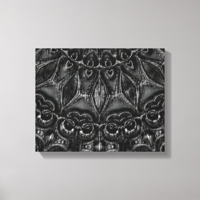Charcoal Mandala  Canvas Print (Front)
