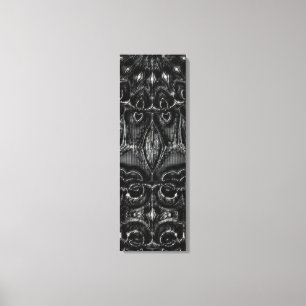 Charcoal Mandala Canvas Print