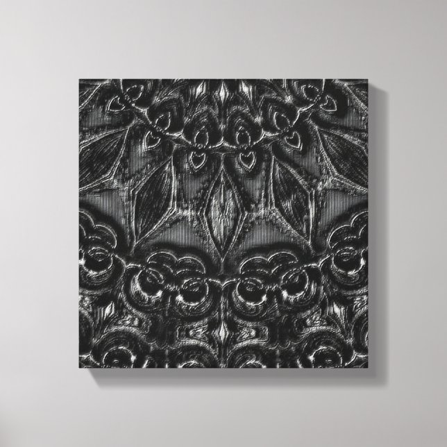 Charcoal Mandala  Canvas Print (Front)