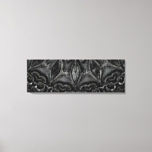 Charcoal Mandala Canvas Print