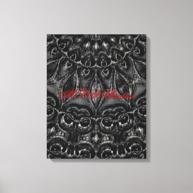 Charcoal Mandala  Canvas Print (Front)