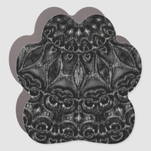 Charcoal Mandala  Car Magnet