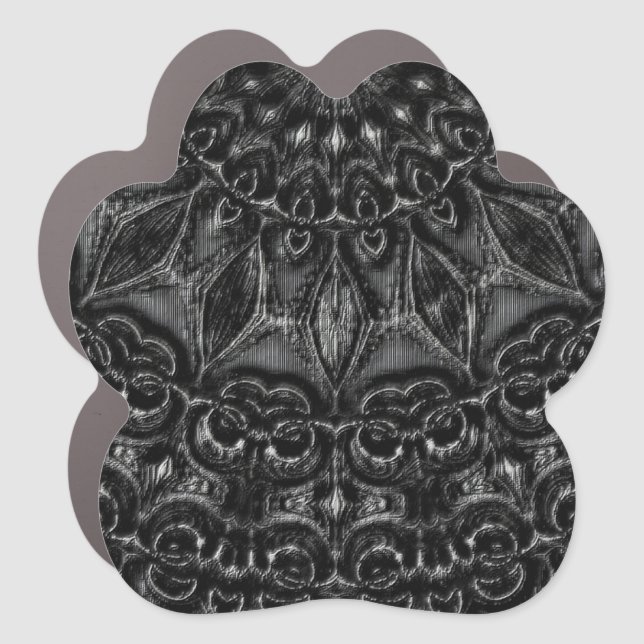 Charcoal Mandala  Car Magnet (Front)