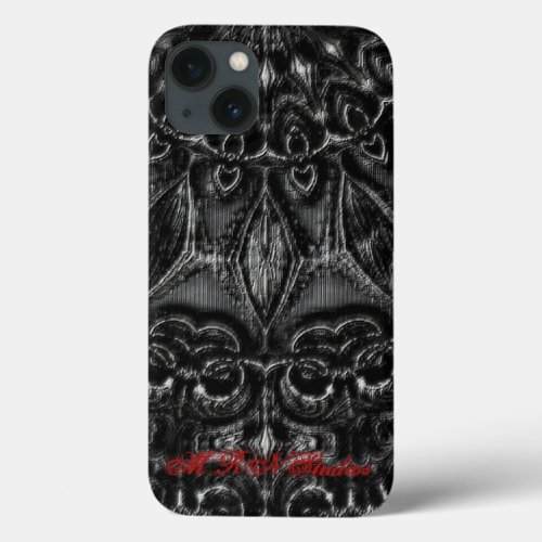 Charcoal Mandala  iPhone 13 Case