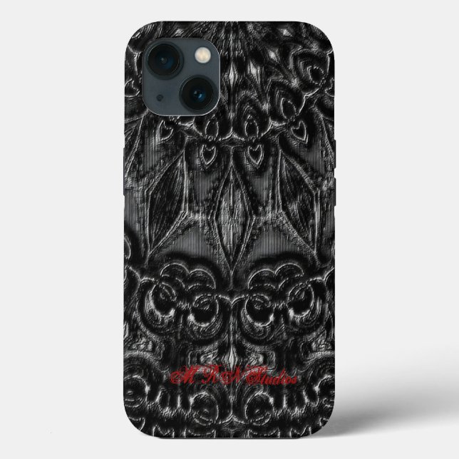 Charcoal Mandala  Case-Mate iPhone Case (Back)