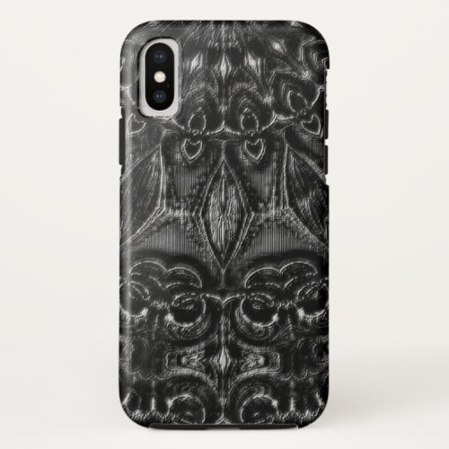 Charcoal Mandala  iPhone X Case