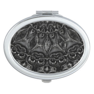 Charcoal Mandala  Compact Mirror