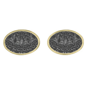 Charcoal Mandala Cufflinks