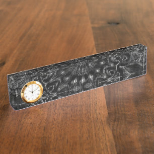 Charcoal Mandala Desk Name Plate