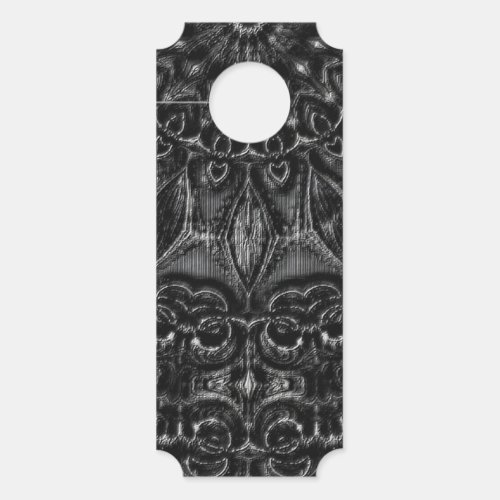 Charcoal Mandala  Door Hanger