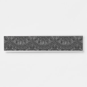 Charcoal Mandala Door Sign