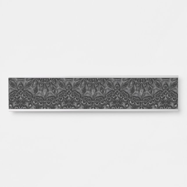 Charcoal Mandala   Door Sign (Front)