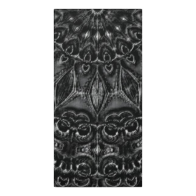 Charcoal Mandala  Door Sign (Classic Front Vert)