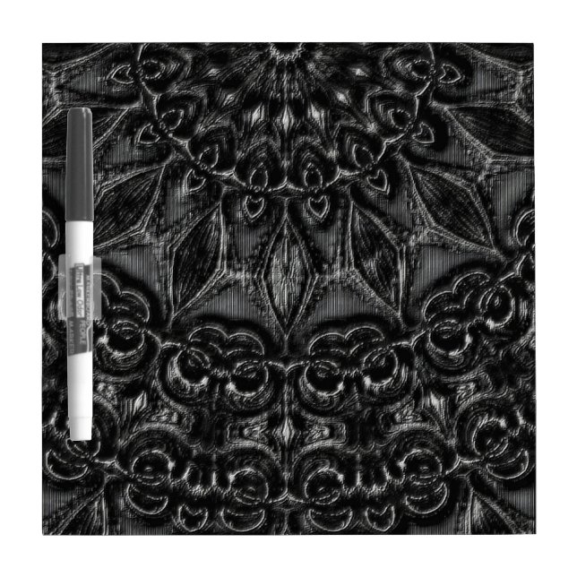 Charcoal Mandala  Dry Erase Board (Front)