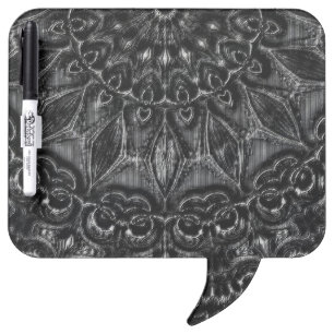 Charcoal Mandala  Dry Erase Board