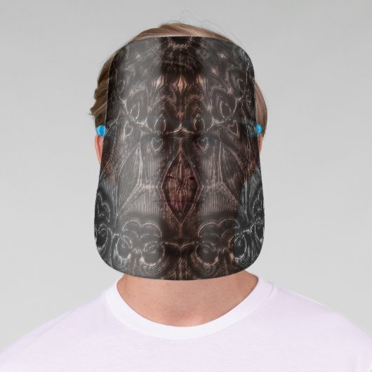 Charcoal Mandala  Face Shield (Insitu)