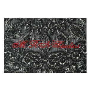 Charcoal Mandala Faux Canvas Print