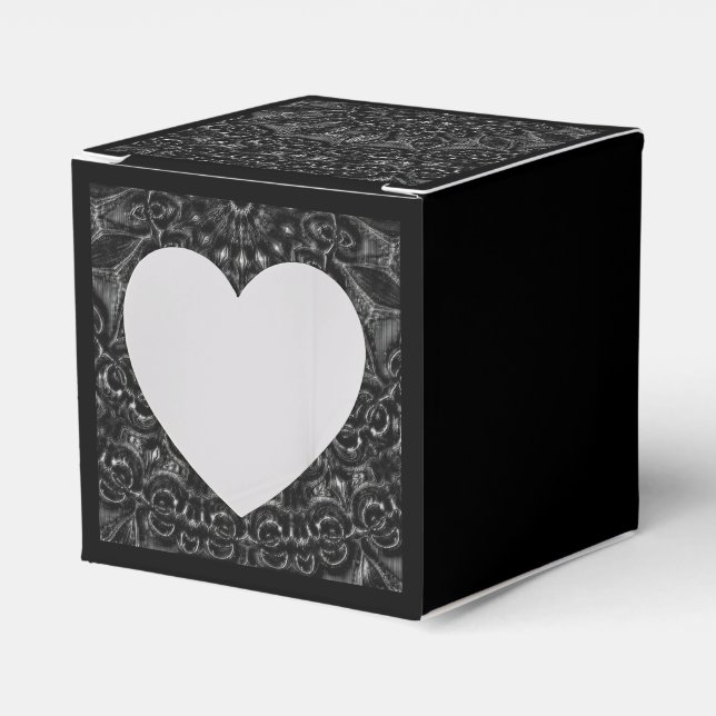 Charcoal Mandala  Favor Box (Front Side)