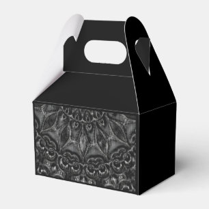 Charcoal Mandala  Favor Boxes